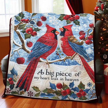Winter Cardinal WJ3008026CL Quilt Blanket