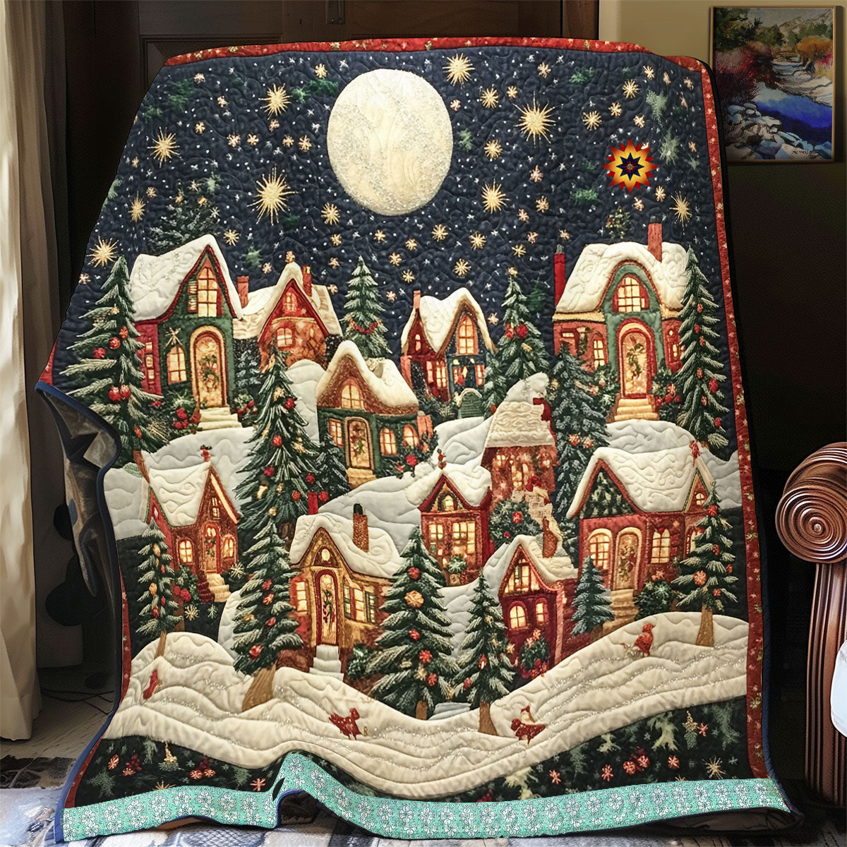 Christmas Holy Night WU1612022CL Quilt Blanket