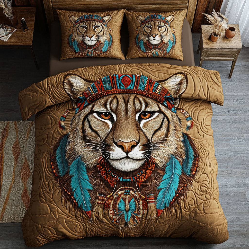 Cougar Guardian WX0703013CL Quilted Bedding Set