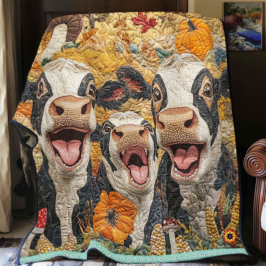 Cow Moo Moo Moo WU1712003CL Quilt Blanket