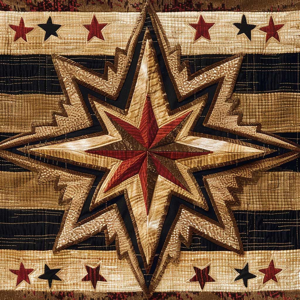 Cowboy Inspired Star WJ0107005CL Quilt Blanket