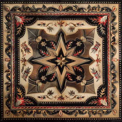 Cowboy Inspired Star WJ1007006CL Quilt Blanket