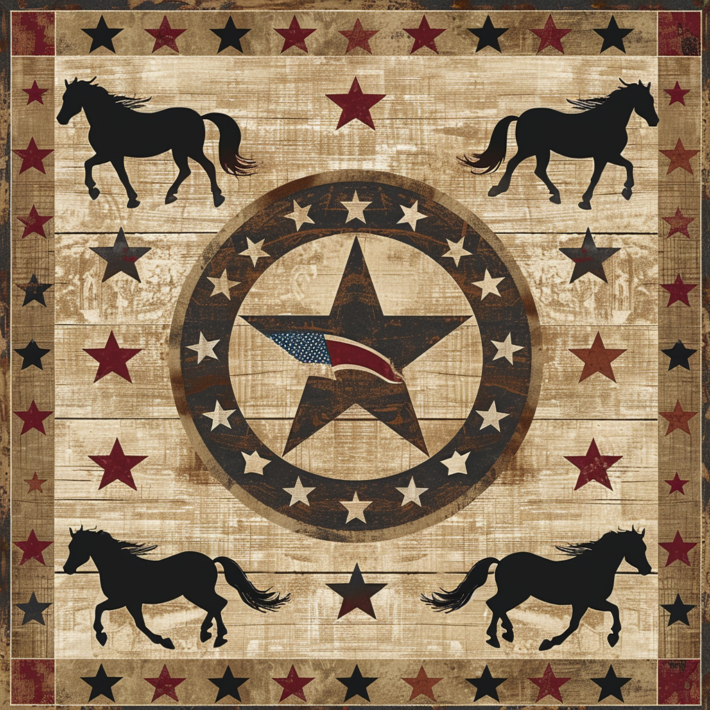 Cowboy Inspired Star WJ2406004CL Quilt Blanket