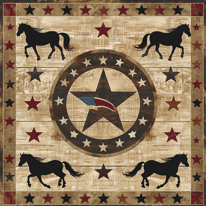 Cowboy Inspired Star WJ2406004CL Quilt Blanket