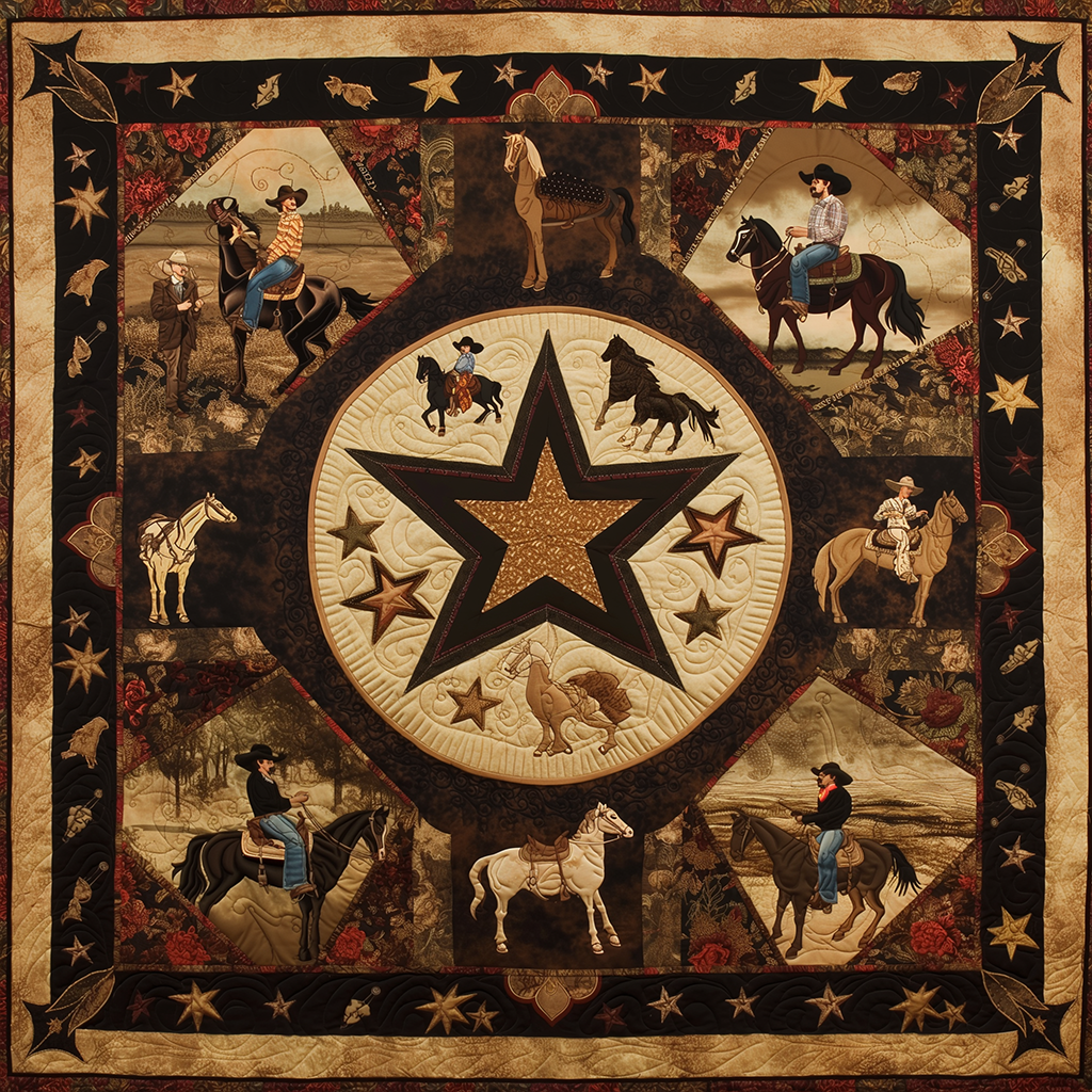 Cowboy WJ2406005CL Quilt Blanket
