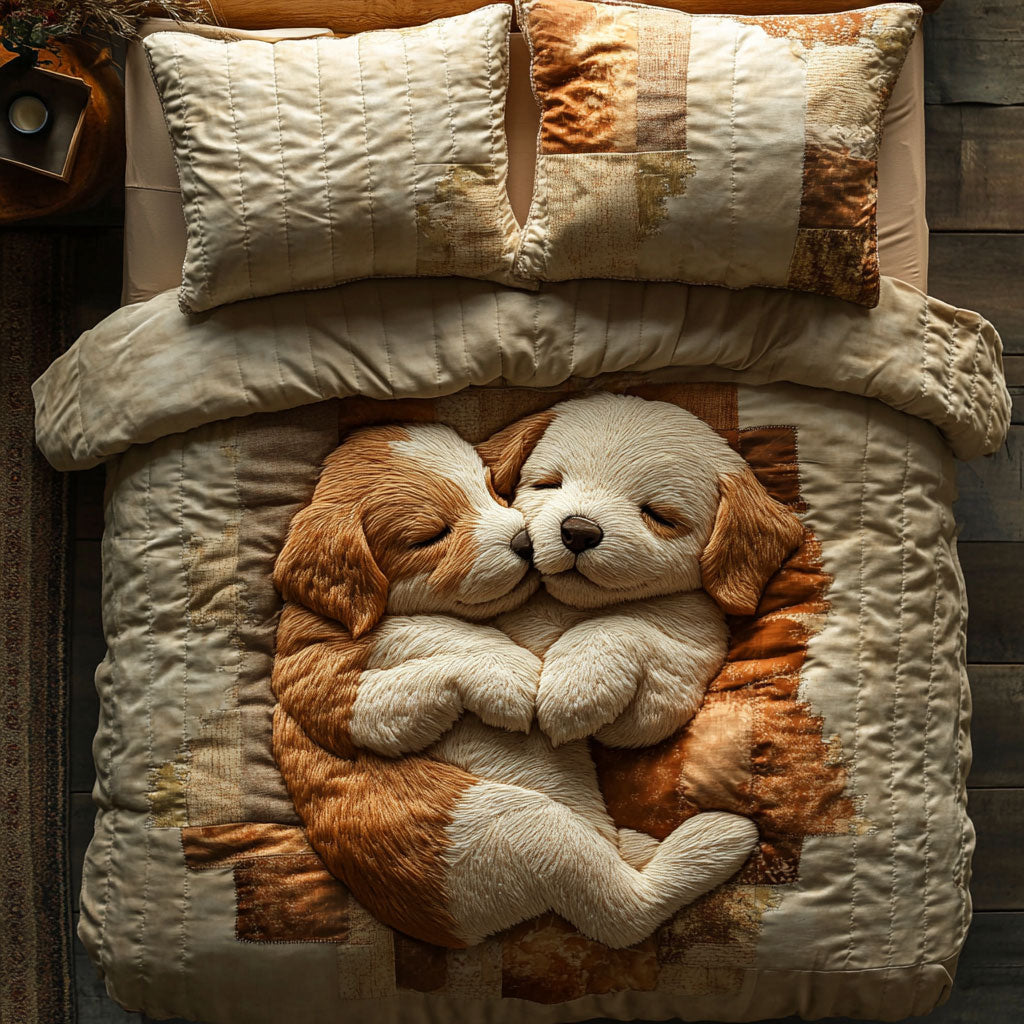 Cozy Dog WX1403078CL Quilted Bedding Set