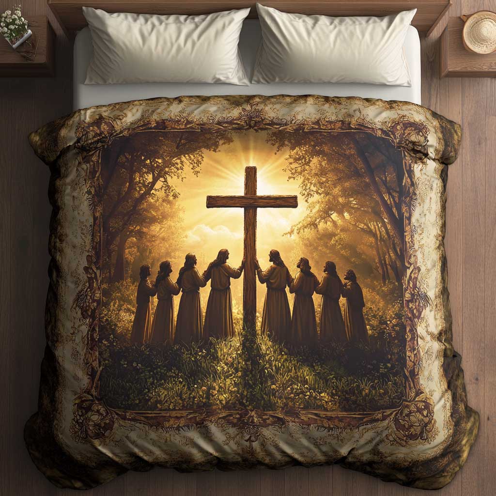 Christianity Walking With God WN0603037CL Quilted Bedding Set