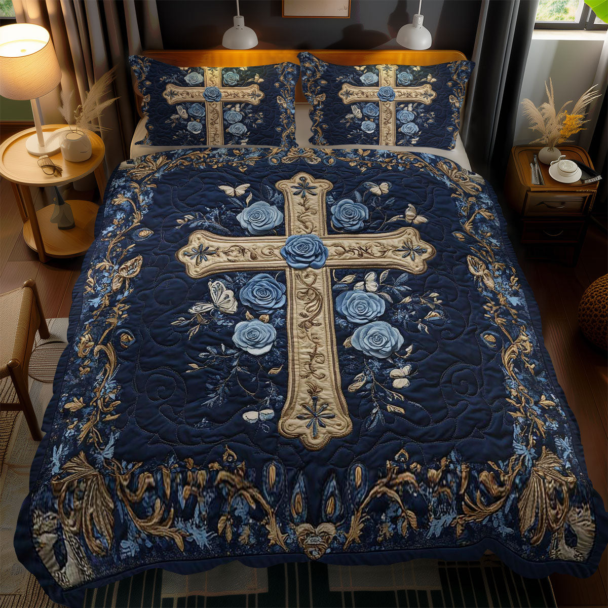 Golden Cross WN1202069CL Quilted Bedding Set