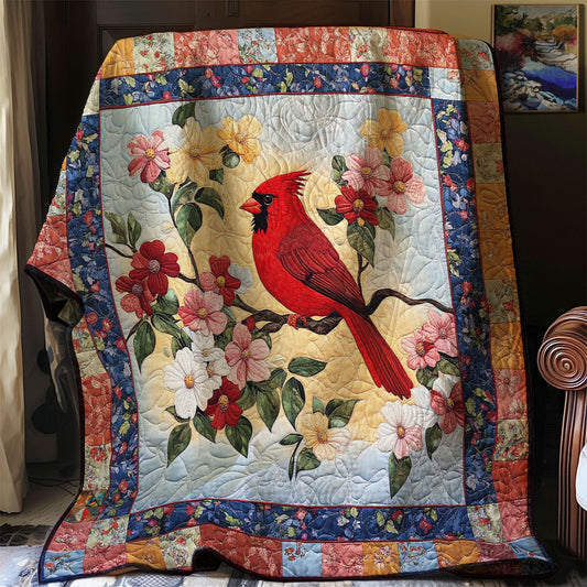 Cardinal Bloom WJ2112004CL Quilt Blanket