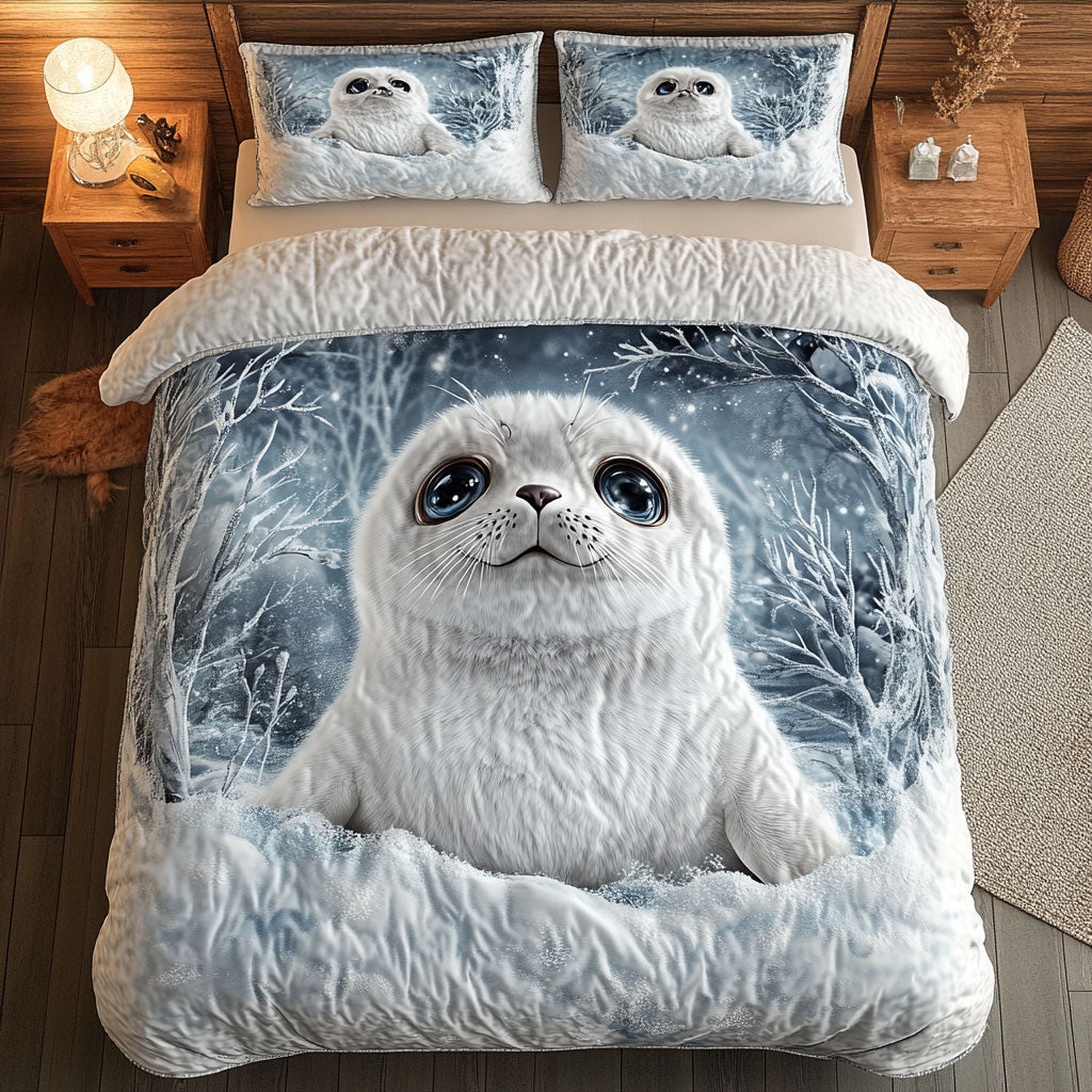 Baby Seal Winter WT2402008CL Quilted Bedding Set