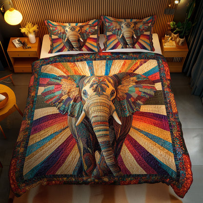 Ethereal Elephant WN1002061CL Quilted Bedding Set