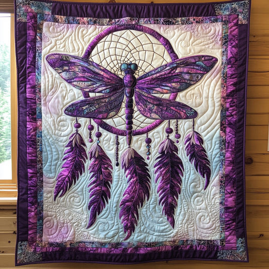 Dragonfly Spirit Charm CW0210034CL Quilt Blanket