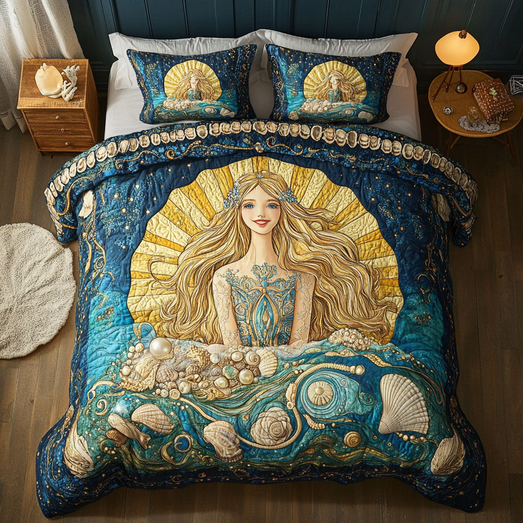 Ethereal Sea Goddess WT2702030CL Quilted Bedding Set