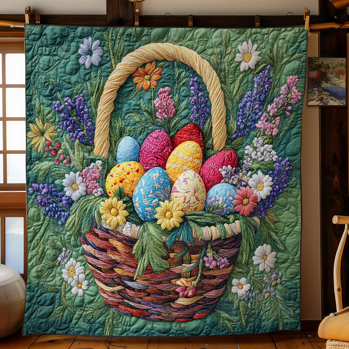 Spring Easter Charm WN1501022CL Quilt Blanket