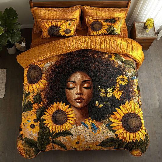Sunflower Women WY1202055CL Quilted Bedding Set
