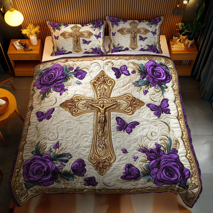 Divine Cross WN1202064CL Quilted Bedding Set