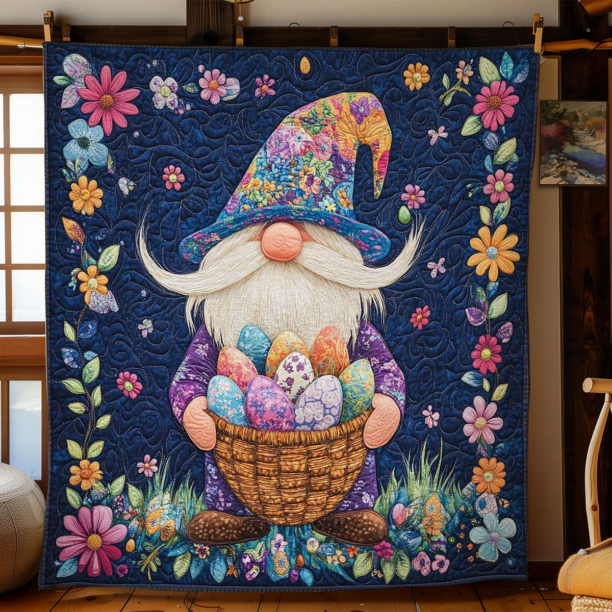 Gnome’s Egg Wonderland WN1501044CL Quilt Blanket
