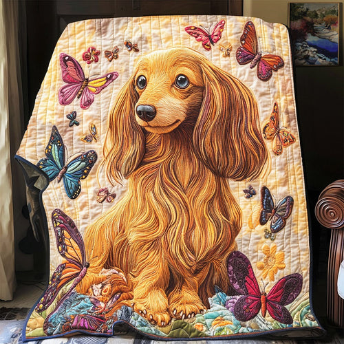 Charming Dachshund XB0703038CL Quilt Blanket