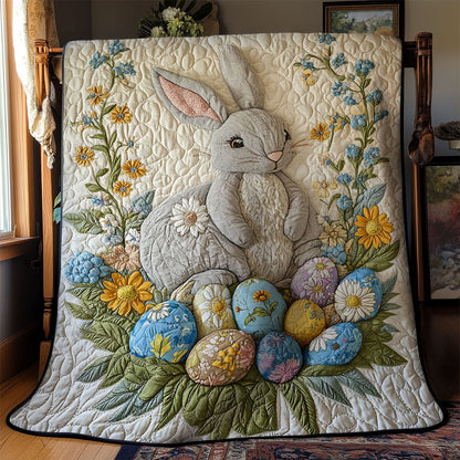 Rabbit And Easter Egg WY0402041CL Quilt Blanket