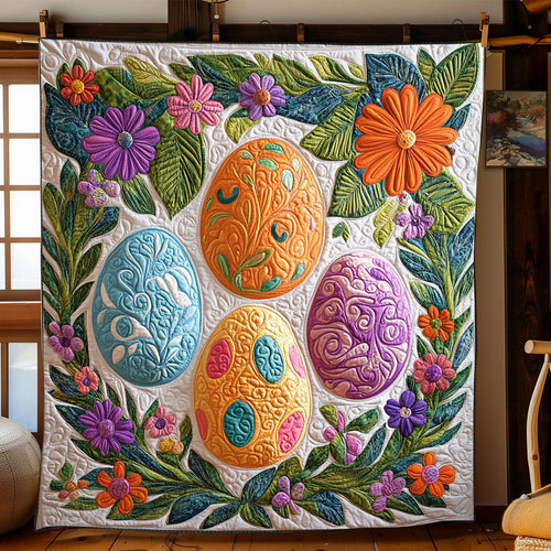 Easter Egg WJ2201011CL Quilt Blanket