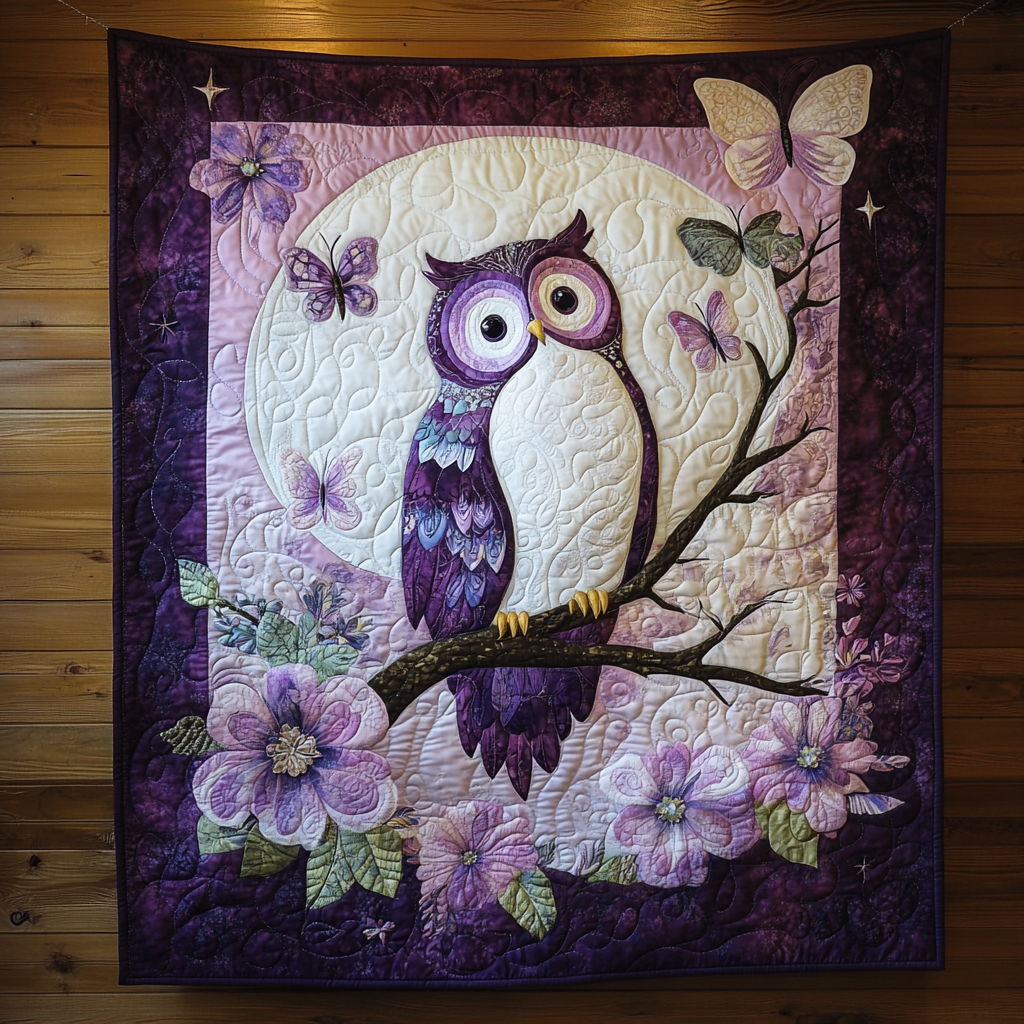 Twilight Owl Haven YR1401025CL Quilt Blanket