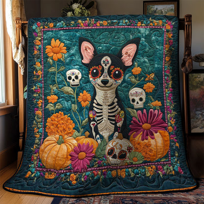Chihuahua Of The Dead WN2201016CL Quilt Blanket