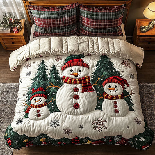 Cozy Snowman Dream CW2410028CL Duvet Cover Set