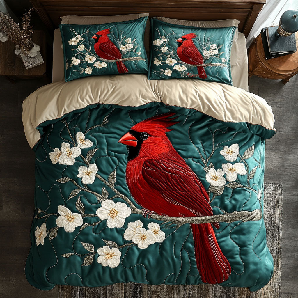 Blossom Cardinal WJ2102023CL Quilted Bedding Set