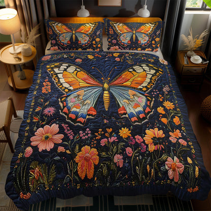 Blossom Butterfly WN1002048CL Quilted Bedding Set