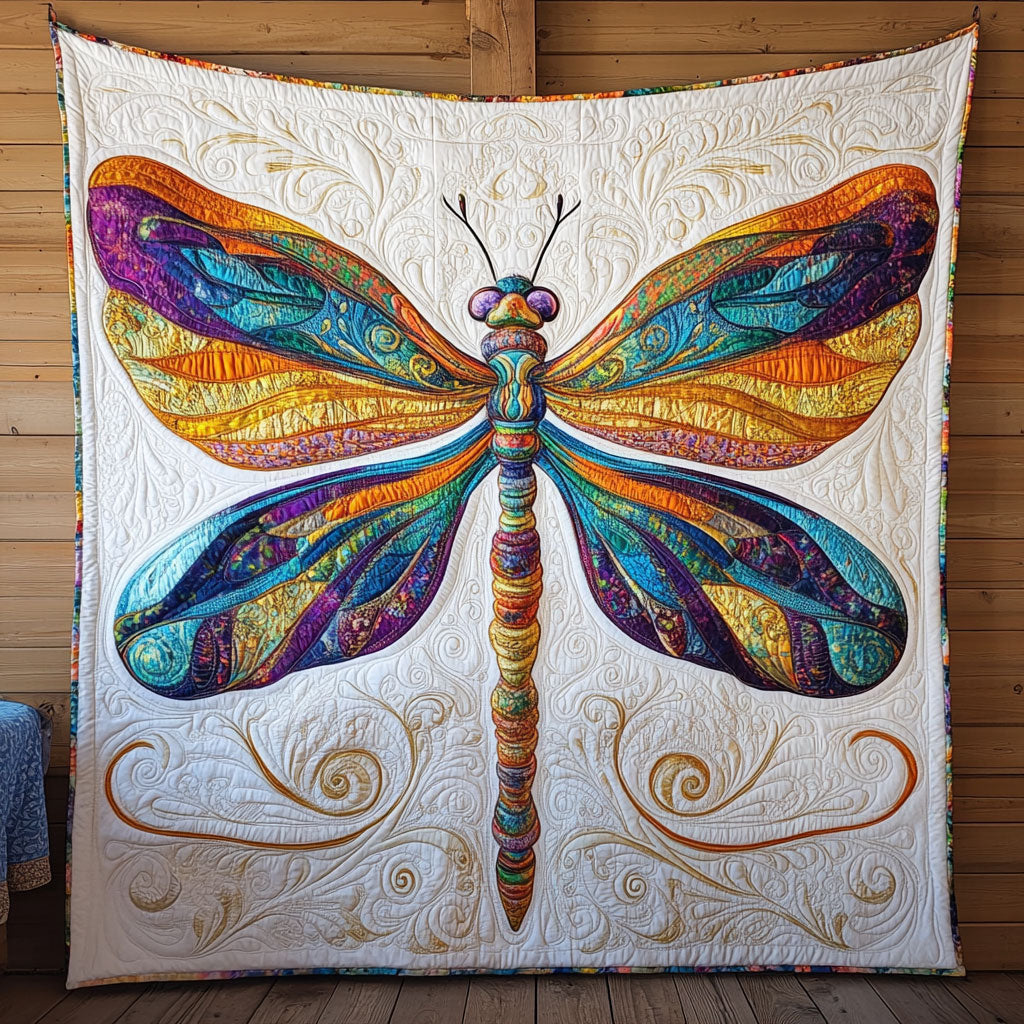 Color Dragonfly CW2105335CL Quilt Blanket