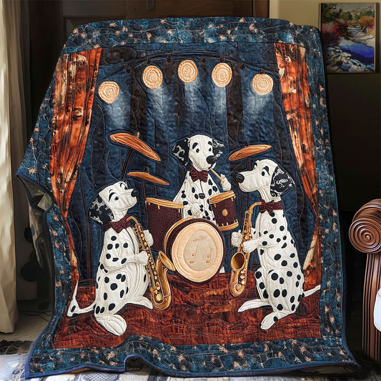 Dalmatian Music Band WY0901028CL Quilt Blanket