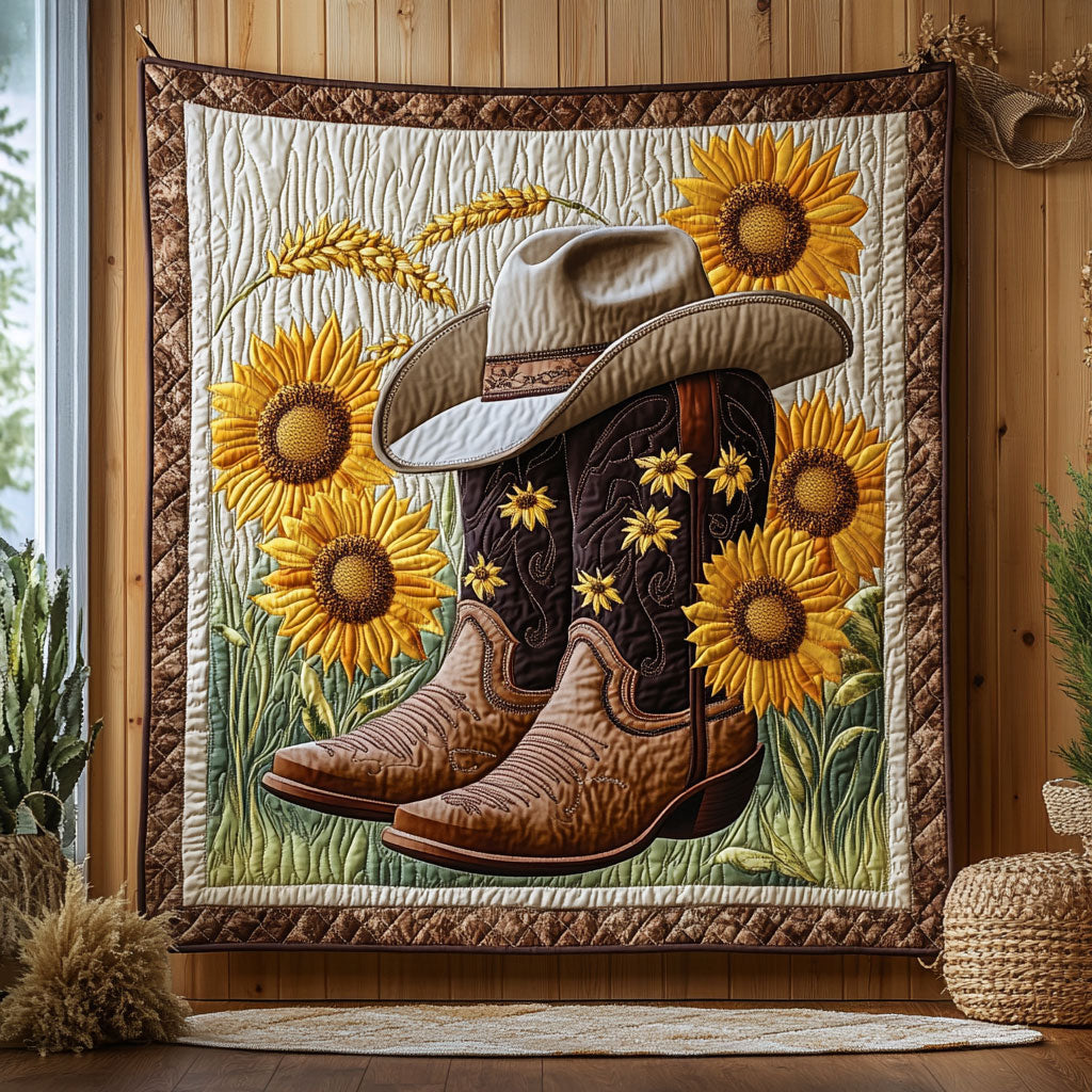 Cowboy Boots CW1906009CL Quilt Blanket