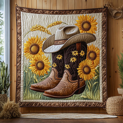 Cowboy Boots CW1906009CL Quilt Blanket