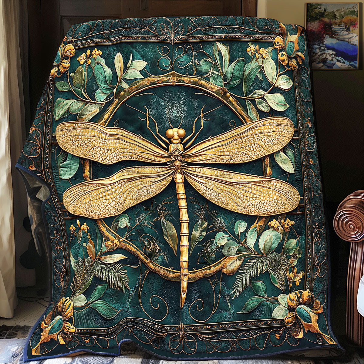 Dragonfly WX1401010CL Quilt Blanket