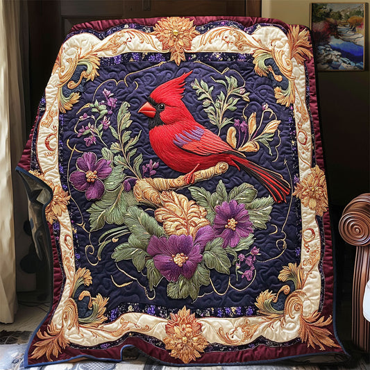 Beautiful Cardinal WY2712004CL Quilt Blanket