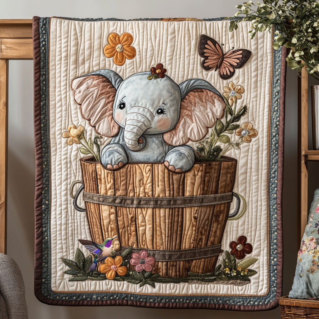 Baby Elephant WX0511003CL Quilt Blanket