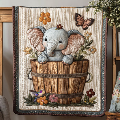 Baby Elephant WX0511003CL Quilt Blanket