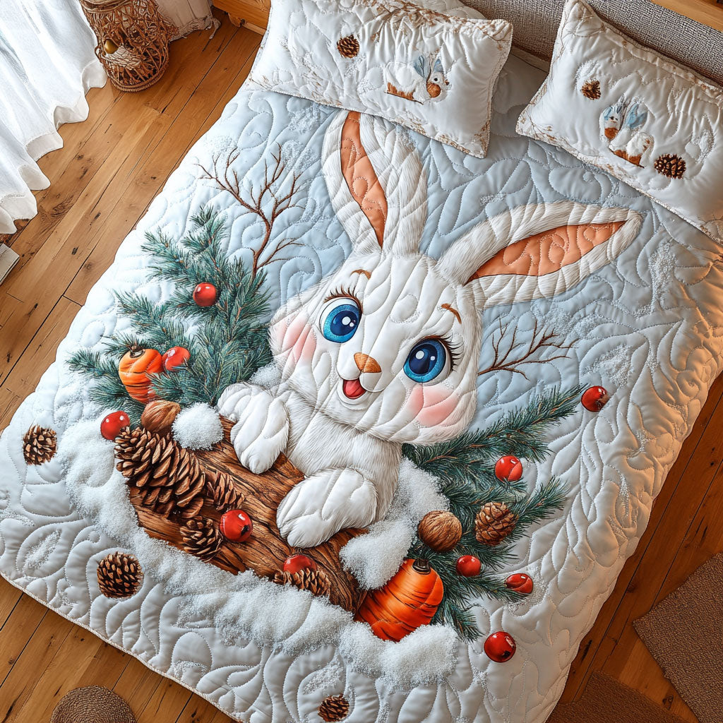 Bunny Snow WT2402011CL Quilted Bedding Set