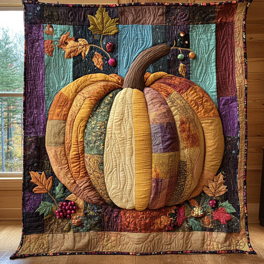 Harvest Pumpkin CP3006039CL Quilt Blanket