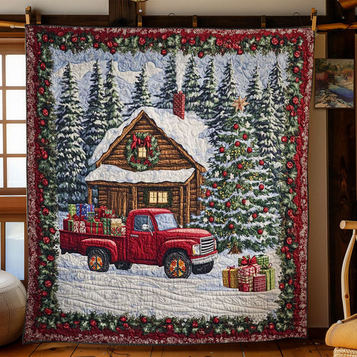 Red Truck Cheer WN0611033CL Quilt Blanket