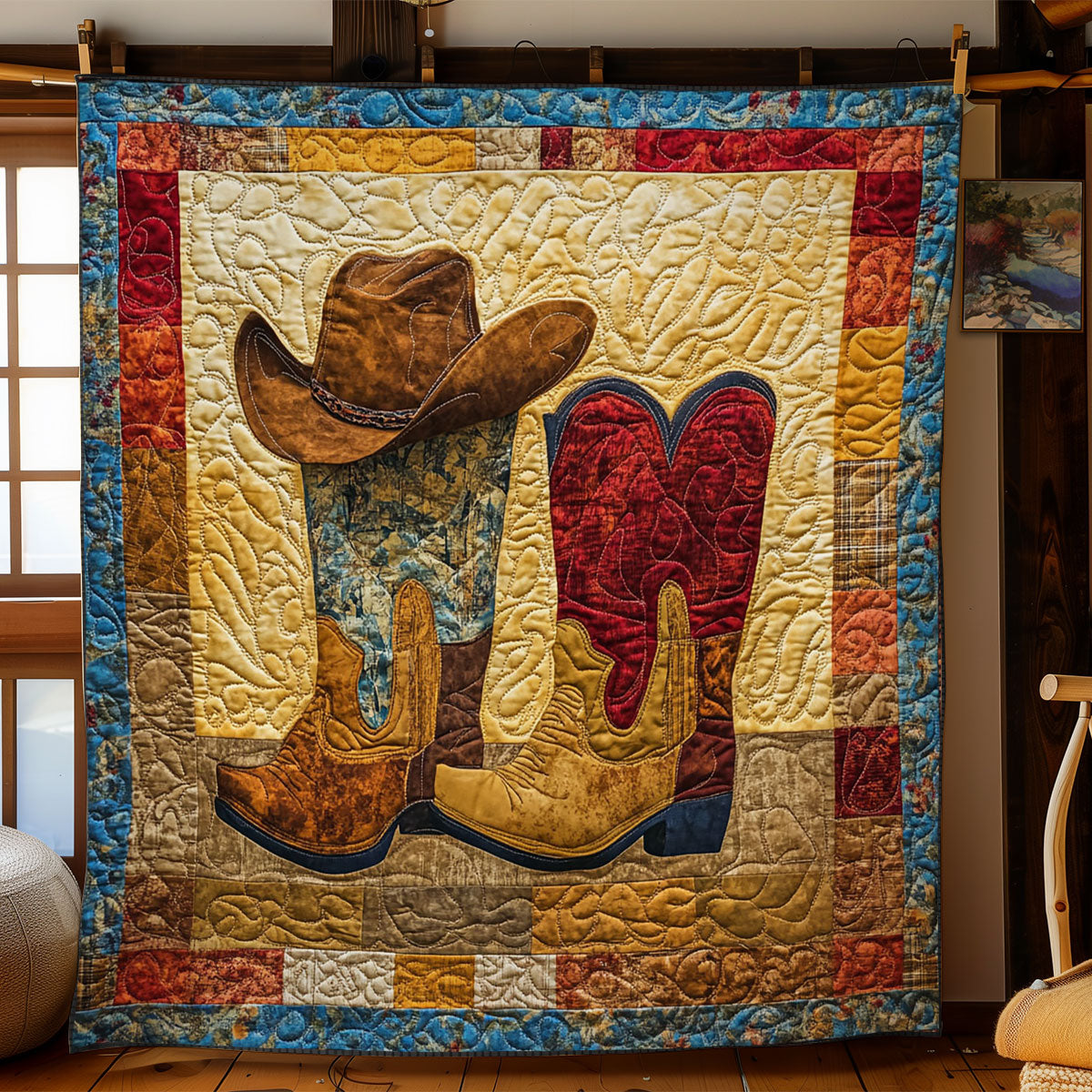 Majestic Cowboy WY1502039CL Quilt Blanket
