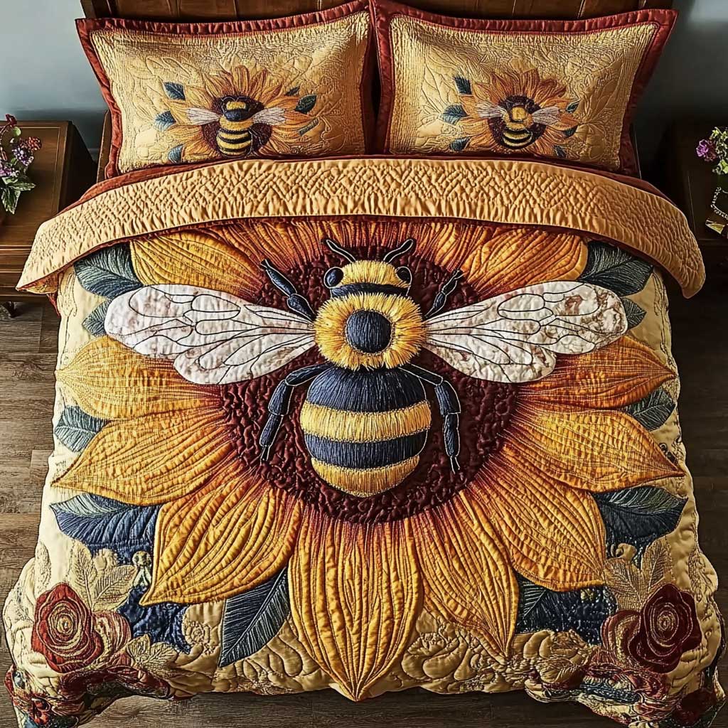 Garden Bee WN1202020CL Quilted Bedding Set