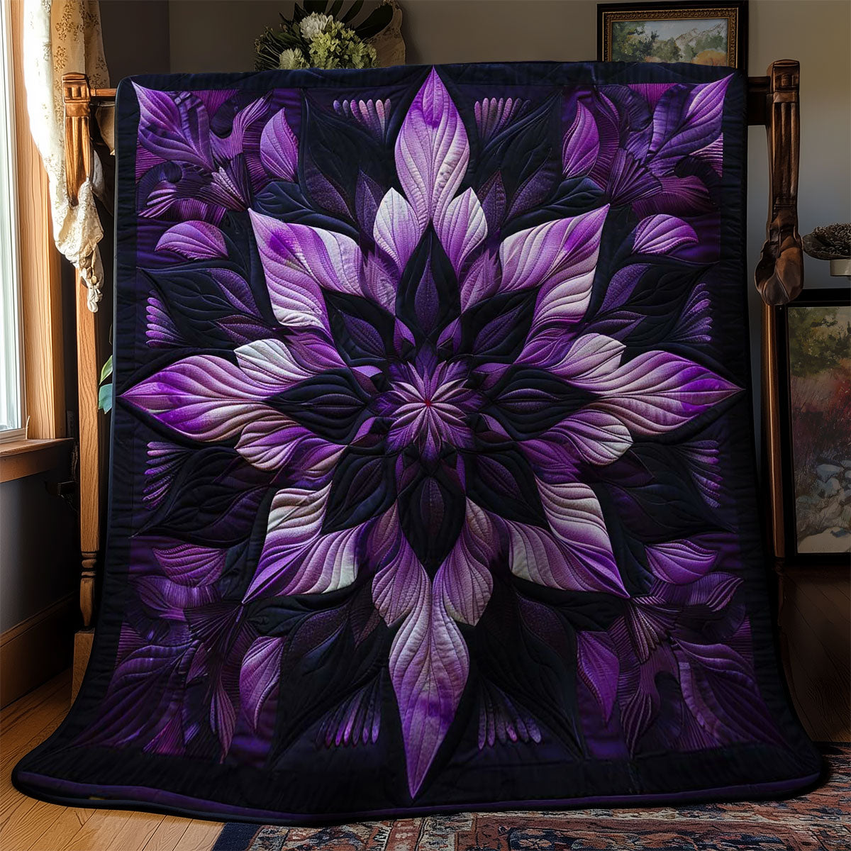 Twilight Flower WN0601096CL Quilt Blanket