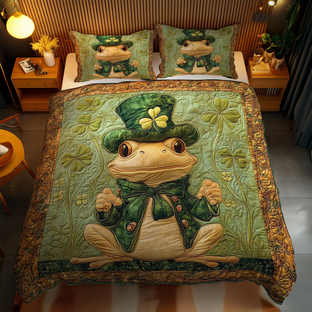 Festive Frog WN0402074CL Duvet Cover Set