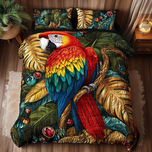 Parrot Tree Emerald WT0702005CL Quilted Bedding Set