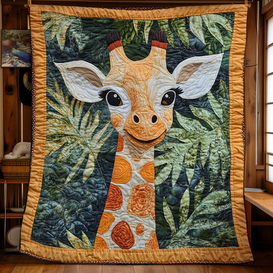 Adorable Giraffe WX0401001CL Quilt Blanket