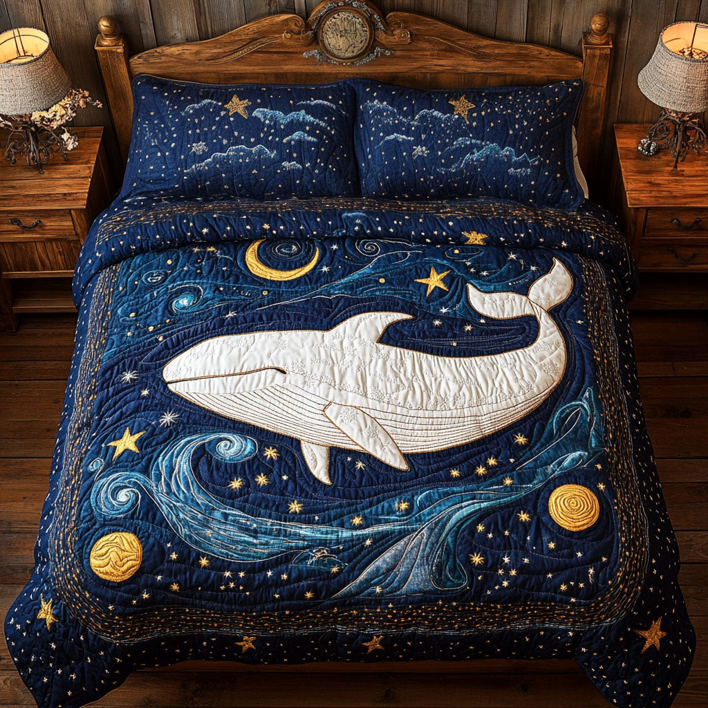 Majestic Whale WY1802065CL Quilted Bedding Set