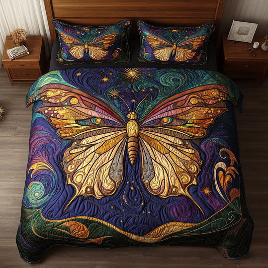 Mystic Magic Butterfly WY1202043CL Quilted Bedding Set