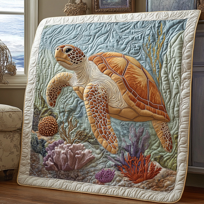 Graceful Turtle WG1301027CL Quilt Blanket