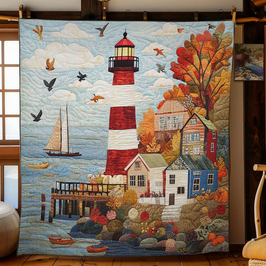 Coastal Lighthouse WN0502014CL Quilt Blanket